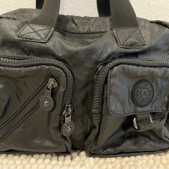 Kipling Vintage Black Satchel + Crossbody Bag - Picture 2 of 11